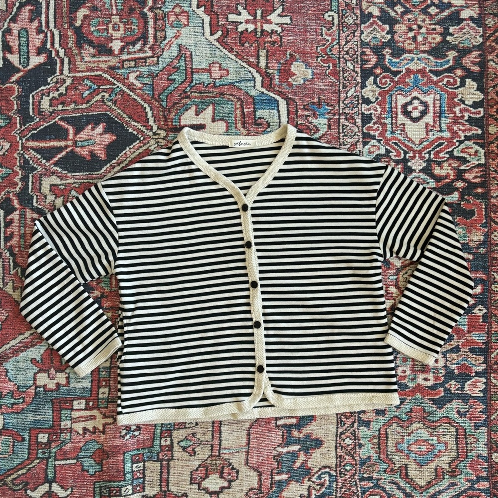 striped button up